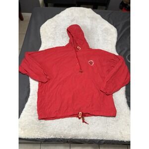 Marlboro Country Store Pullover Jacket XL Red Nylon‎ Windbreaker Vintage 80s